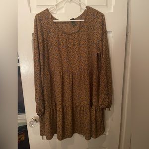 Orange flower dress